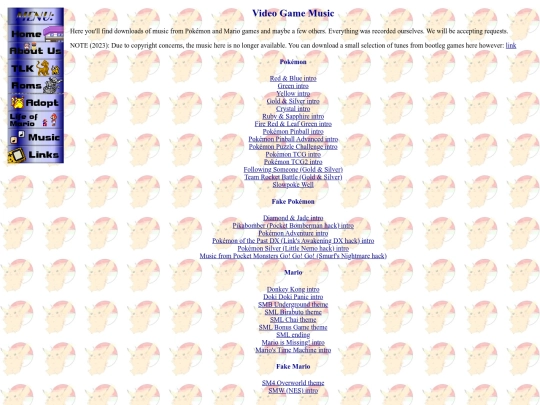 vidgamemusic screenshot