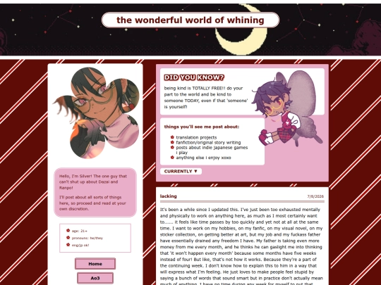 blog screenshot