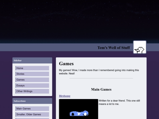 games screenshot