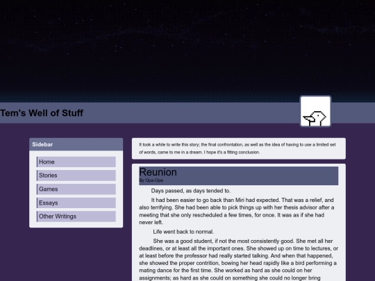 stories/reunion screenshot
