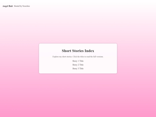 shortstories screenshot