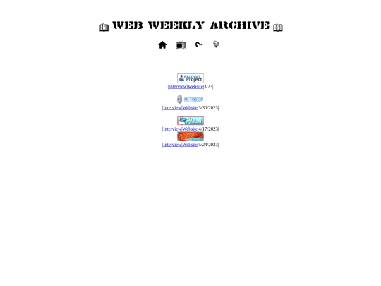 Web Weekly Archive screenshot