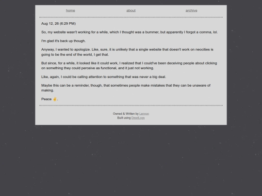 post/talking-about-my-website screenshot