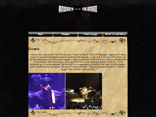 Calamarosmusic screenshot