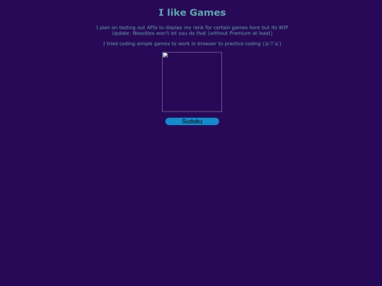 Games screenshot