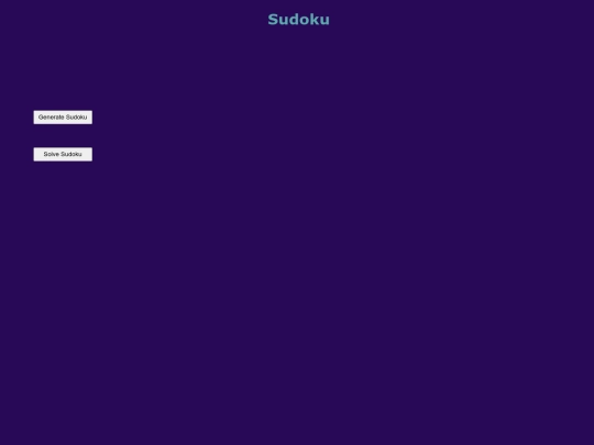 Sudoku screenshot