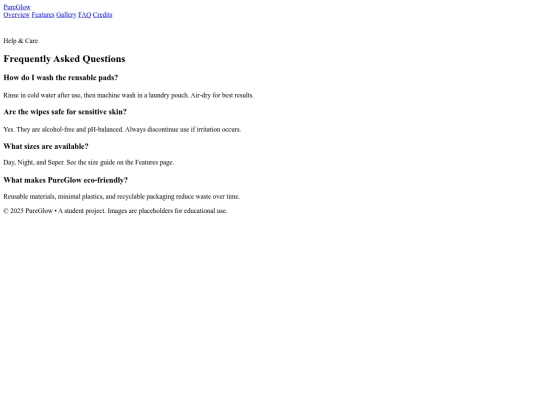 faq screenshot