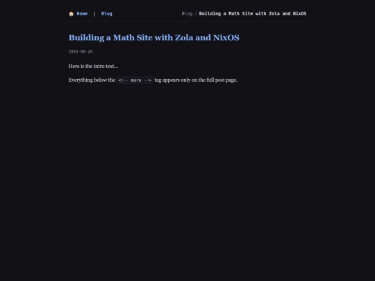 blog/first-post screenshot
