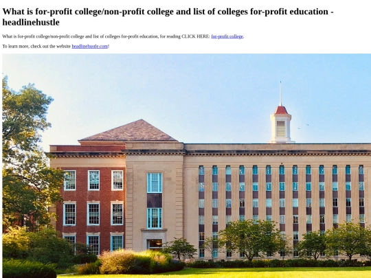 httpswww.headlinehustle.com202111what-is-for-profit-non-profit-college screenshot