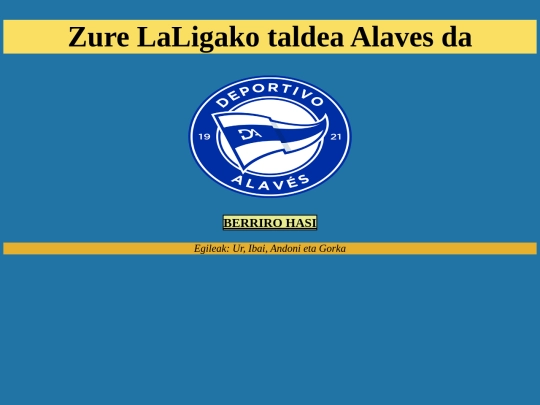 ZureTaldeaAlaves screenshot