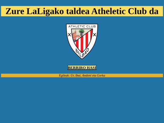 ZureTaldeaAtheleticClub screenshot