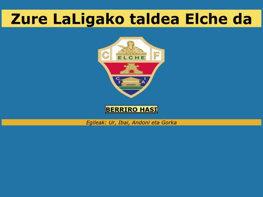 ZureTaldeaElche screenshot