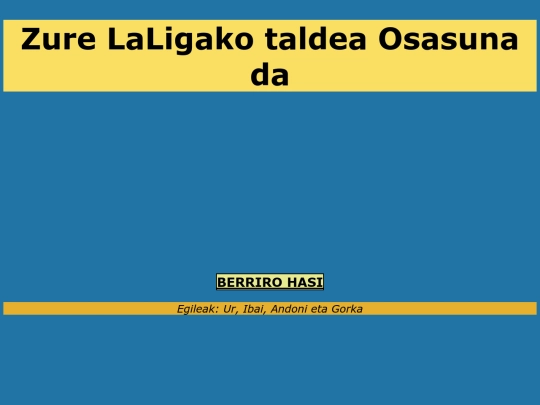 ZureTaldeaOsasuna screenshot