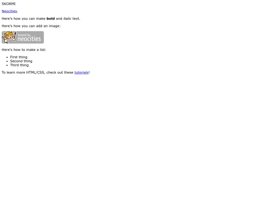 index screenshot