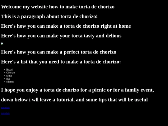 tortadechorizo screenshot
