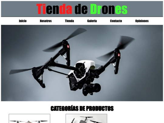 tiendadrones/drones screenshot