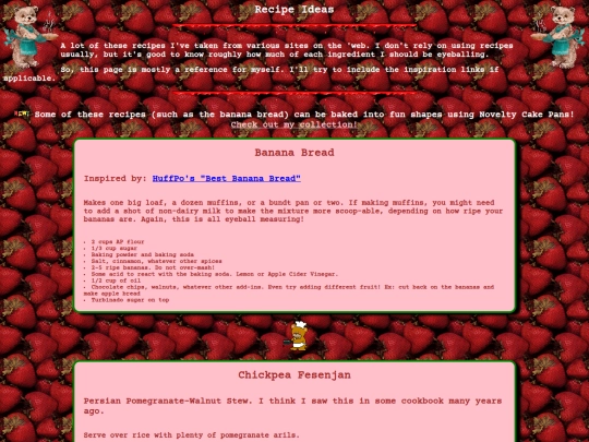 recipes screenshot
