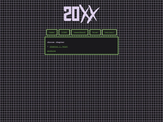20XX/chapters screenshot