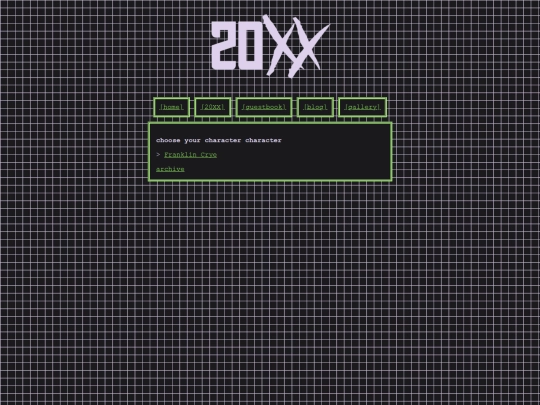 20XX/characters screenshot