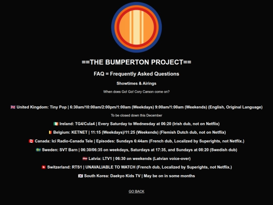 faq/showtimes screenshot