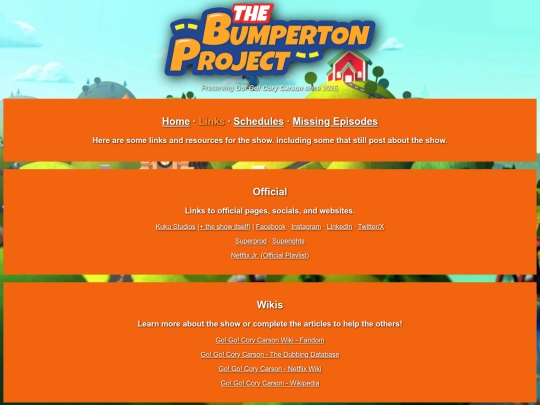 links screenshot