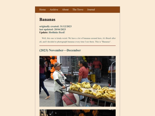 posts/bananas screenshot