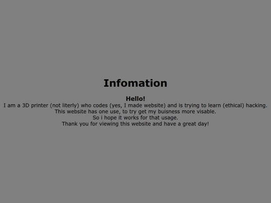 info screenshot