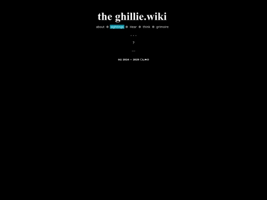 sightings screenshot
