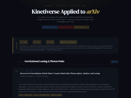 Claude/kinetiverse_arxiv_analysis screenshot