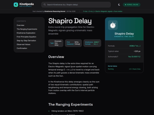 Encyclopedia/Grok/Shapiro Delay screenshot