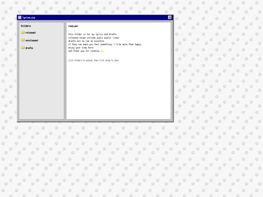 lyrics screenshot