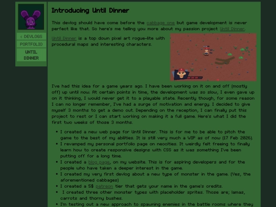 blog/introducing-until-dinner screenshot