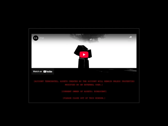 terminated screenshot