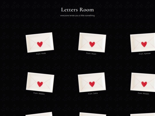 letters screenshot