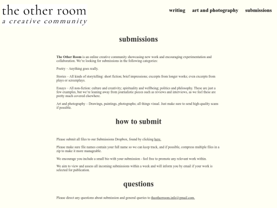 submissions screenshot
