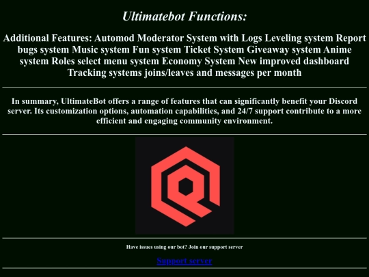 TronsMC/Ultimatebot screenshot