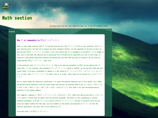 math screenshot