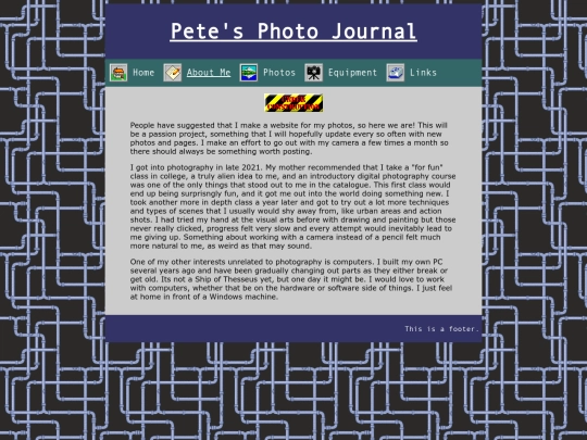 about-me screenshot
