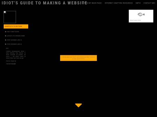 shows/idiots-website screenshot