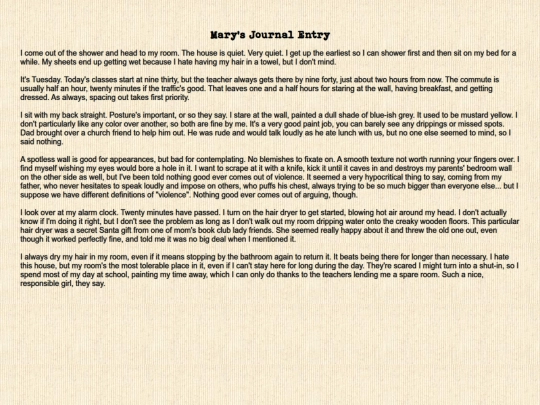 stories/marysjournal screenshot