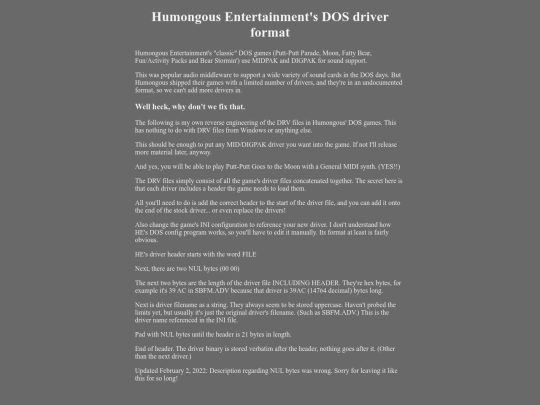 gamehack/hedosdrv screenshot