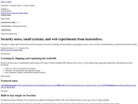 index screenshot