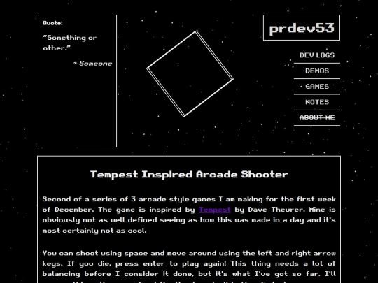 games/tempest screenshot