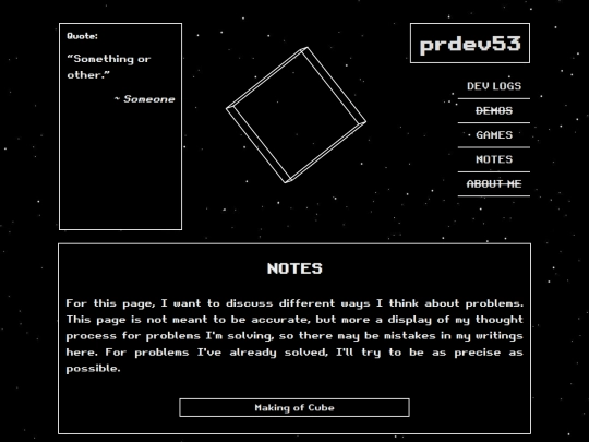 notes screenshot