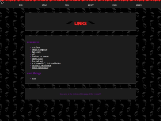 old/links screenshot