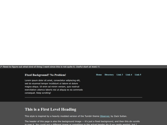 Test-page screenshot