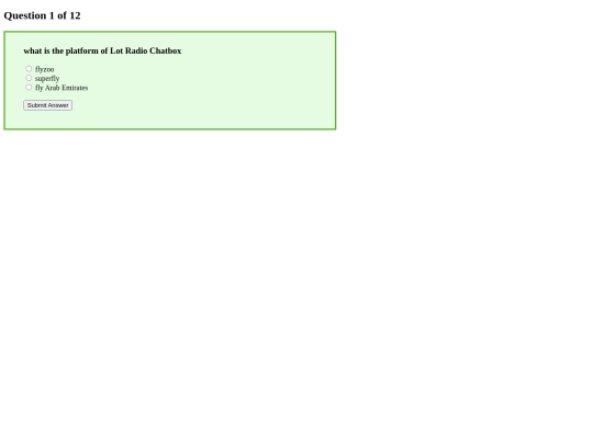 chatboxquiz screenshot