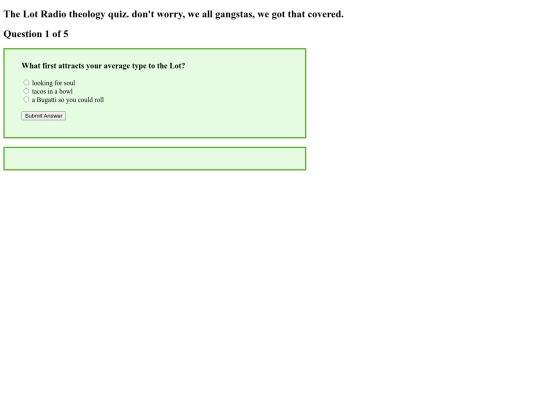 gracequiz screenshot