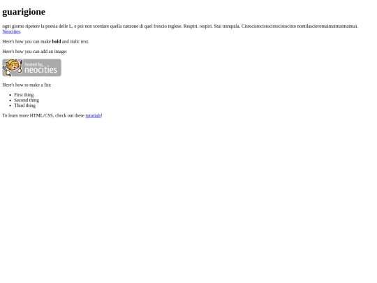guarigione screenshot