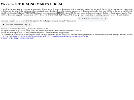 thesongmakesitreal screenshot